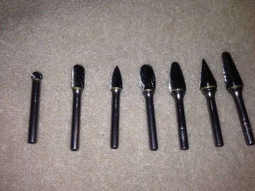 Tungsten solid carbide bur 7 piece set brand new!!! for sale