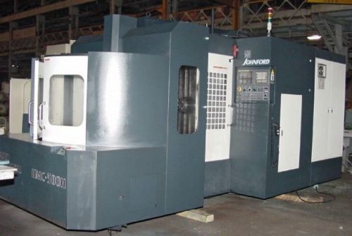 30&#034; x 26&#034; y johnford hmc-500h horz machining center, fanuc 18imb 4th axis contro for sale