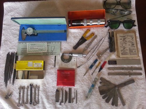 Machinist Tools Lot Starrett NO.453-E Square, Mitutoyo Caliper &amp; Micrometer,etc!