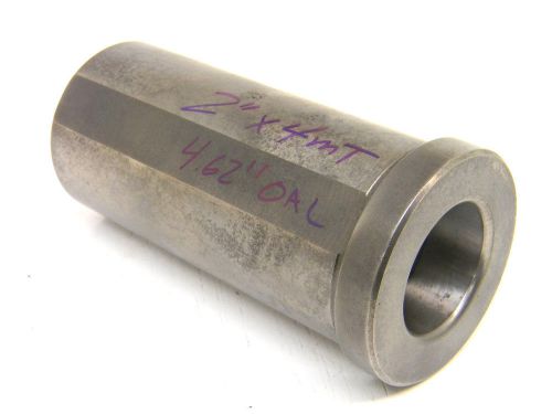 USED SOLID MORSE TAPER SOCKET 2.00&#034; x #4MT x 4.625&#034; OAL