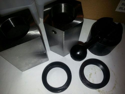 New 5c collet block set- square, hex, rings &amp; collet closer holder for sale