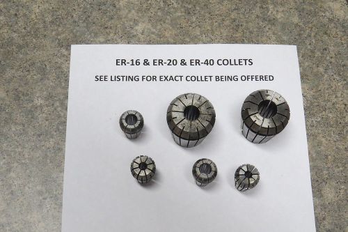 ER-20   DR-20  PRECSION COLLET 5-4 MM  DIAMETER - USED - GOOD CONDITION