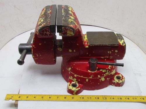 Heavy Duty 6&#034; Bench Vise w/Swivel Base w/6&#034; Opening Made In USA