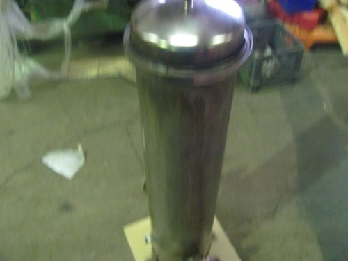 Stainless steel  filter housing on base 41&#034;x10&#034; holds 7 filters for sale