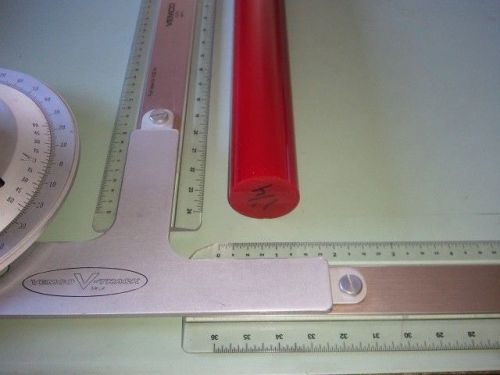 3/4&#034; dia. x 35&#034; long urethane / polyurethane 95 a red rod, p/n 10865 for sale