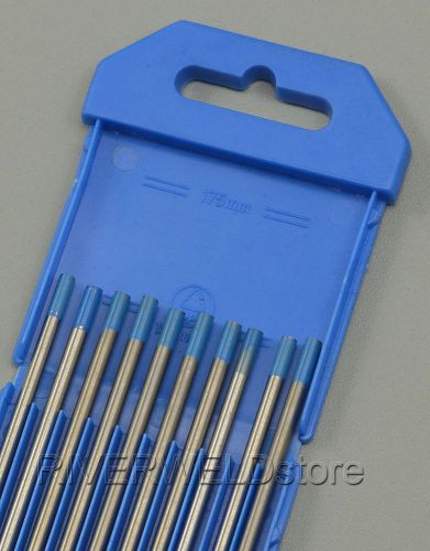 Tig welding tungsten electrode 2% lanthanated wl20 sky blue 6&#034;x1/8&#034;(3.2mm),10pk for sale