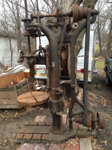 Antique Prentice Bros. drill press/steam engine drill press