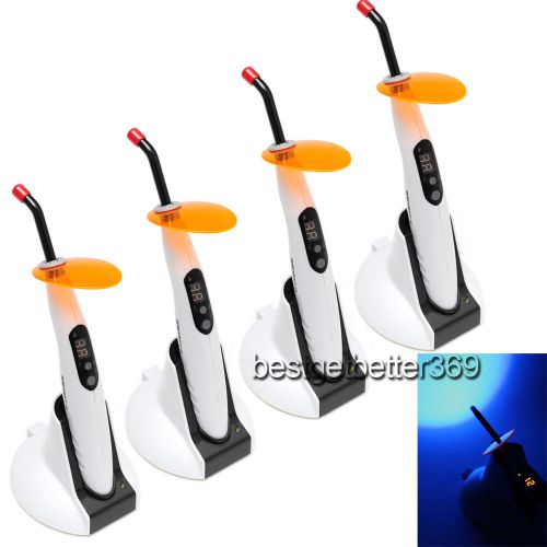 4 Dental wireless cordless led curing light lamp 1400 mw US STOCK