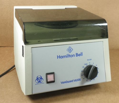 Hamilton Bell VanGuard V6500 Centrifuge w/ (6) Place Rotor &amp; Tube Inserts