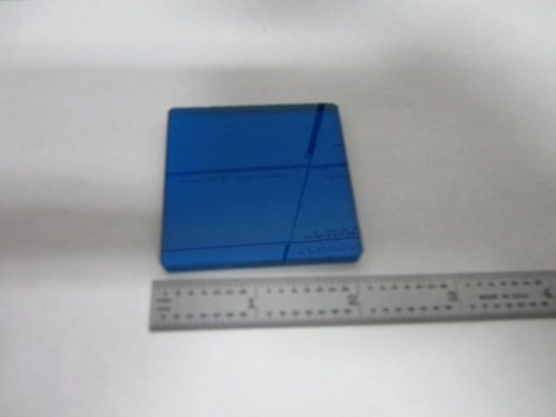 OPTICAL BLUE FILTER GLASS LASER OPTICS AS IS BIN#L2-24