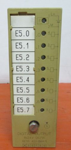 Siemens digital output module 8x24vdc/1a 6es5451-8ma11 for sale