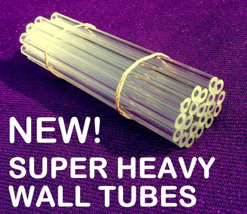 Borosilicate Glass Blowing Tubes 20pcs - 8mm x 2.3mm HEAVY WALL x 150mm Pyrex