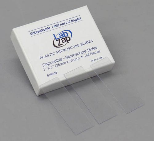 Microscope Slides Plastic, 144/pk