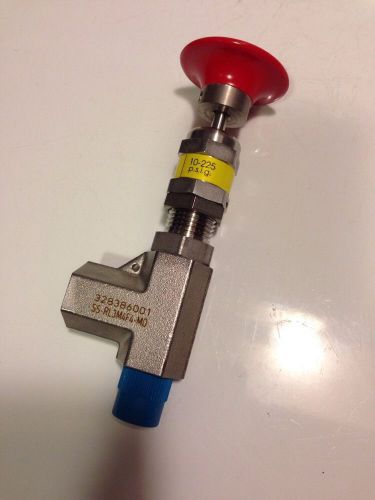 Swagelok ss-rl3m4s4-mo 10-225psi manual override pressure relief valve 1/4npt for sale