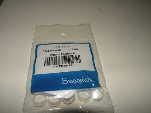 Swagelok/Cajon PFA-623-1 10 Pack of PFA 3/8&#034; Front Ferrules