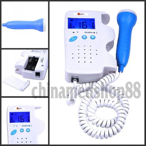 2 year warranty,  Fetal Doppler 3MHz,  LCD fetal heart monitor, Free gel