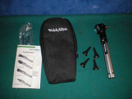 Welch Allyn 2.5v PocketScope Otoscope Throat Illuminator Battery Operated + Case