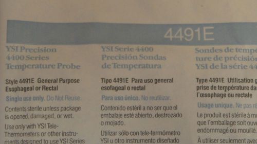 YSI Precision 4491E Temperature Probe ~ LOT of 18