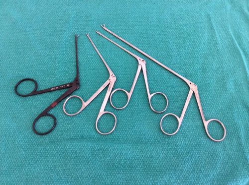 MicroSurgery Forceps Lot ENT Richards V. Mueller Codman Vet EAR Nose Throat Peds