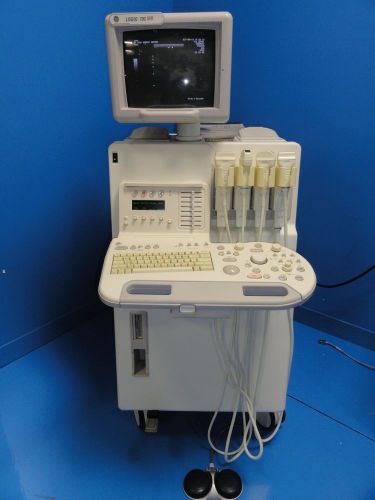 Ge logiq 700 mr ultrasound w/ 548c 348c la39 &amp; 546l probes manual disks f.switch for sale