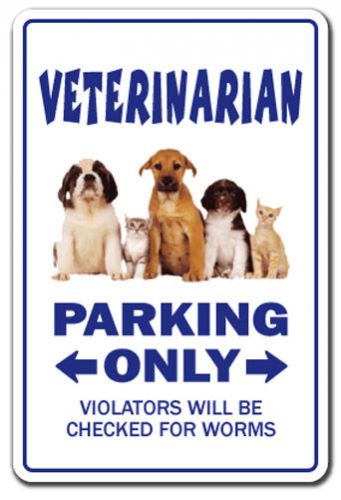 VETERINARIAN Novelty Sign vet animal pet doctor gift Dr. clinic dog cat medical