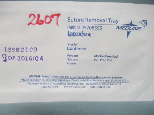 MDS708555 MEDLINE STITCH REMOVAL TRAY