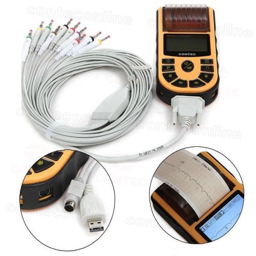 Hot! handheld ecg machine single channel ekg with analysis software ecg80a for sale