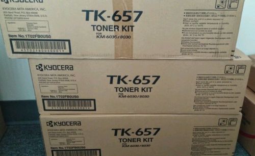 GENUINE Kyocera KM8030 KM6030 OEM TONER TK - 657 NEW TK657