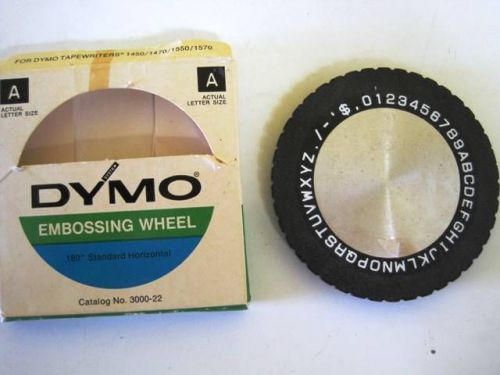 DYMO EMBOSSING WHEEL .180 STANDARD HORIZONTAL 3000-22 912780 1450/1470/1550/1570