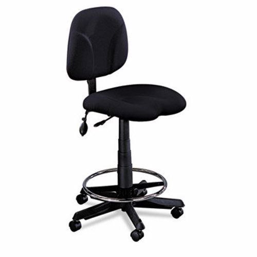 Mayline Swivel Task Stool, Black Fabric (MLN4005AG2113)