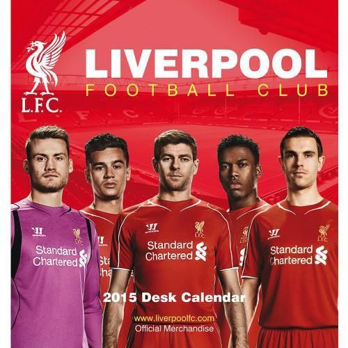 NEW OFFICIAL LIVERPOOL FOOTBALL CLUB 2015 DESK CALENDAR DESKTOP OFFICE