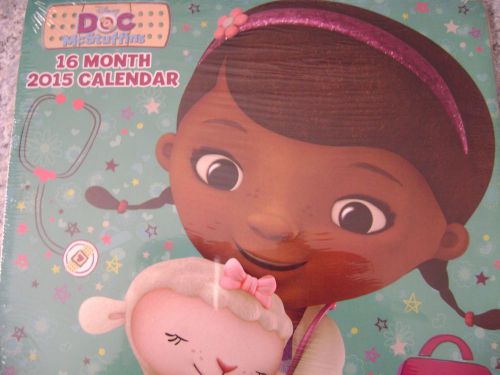 DISNEY&#039;S DOC McSTUFFINS  2015 10&#034; x 10&#034; Wall Calendar 16 Month ~ LICENSED