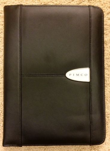 Sovrano Leather Padfolio Black &#034;PIMCO&#034;