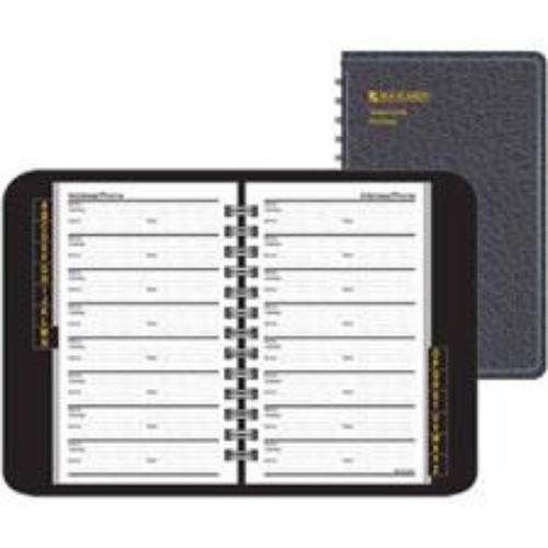 At-A-Glance Large Phone/Address Book 4-7/8&#039;&#039; x 8&#039;&#039; Black