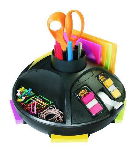 3m post-it rotary desktop organizer - 5.5&#034; height x 9.5&#034; width x 9.5&#034; (c91) for sale