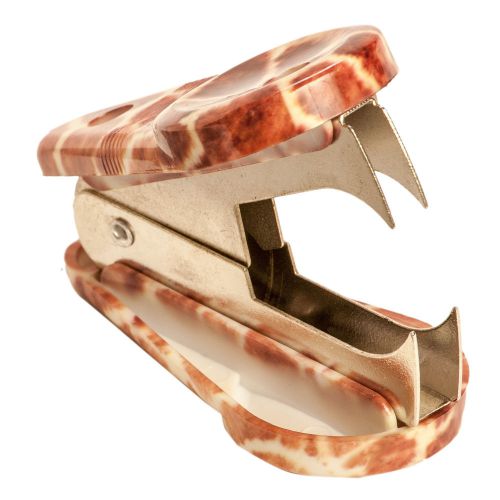 Womens Acrylic Giraffe Safari Animal Print Utility Office Work Staple Remover