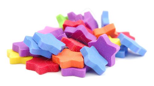 750 pcs Fun Rubber Mini Small Erasers Star Red Blue orange purple yellow