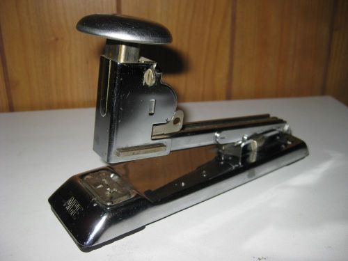 Vintage Art Deco 1930s 40s Industrial machine Age Ace  Pilot Chrome Stapler 402