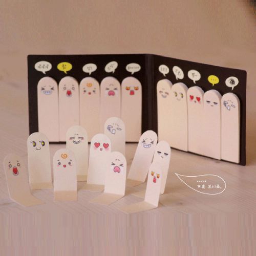 RLL Cute 200 Pages Ten Fingers Sticker Post-It Bookmark Flags Memo Sticky Notes