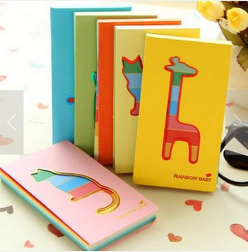 Lot 6pcs Kawaii Cute animal Die Cut Memo Pad Korean stationery Notes Cat Giraffe