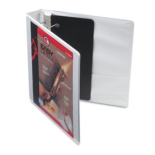 Easy Open ClearVue Locking Slant-D Ring Binder, 1-1/2&#034;, White