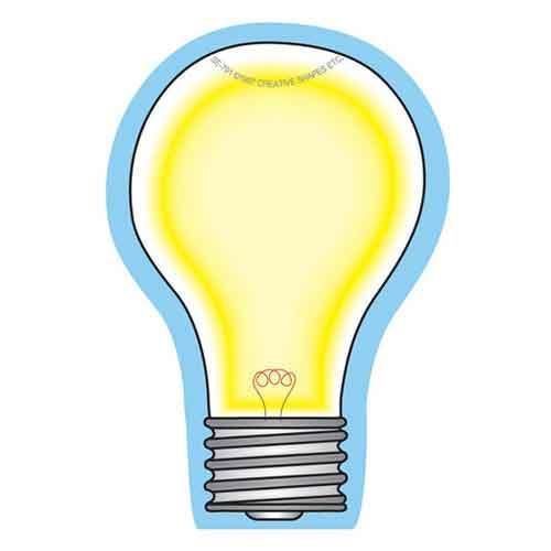 Creative Shapes Mini Notepad - Light Bulb