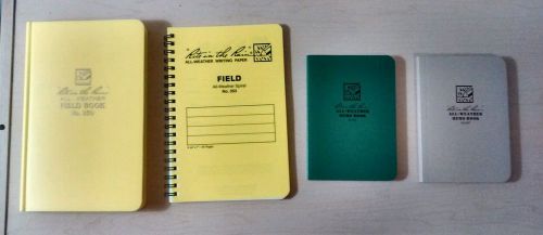 Lot of 4 &#034;Rite in the Rain&#034; Notebooks (No. 350, No. 353, No. 954, No. 954T)