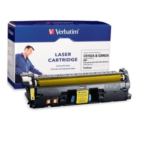 Verbatim corporation 95377 hp c9702a &amp; q3962a yellow toner for sale