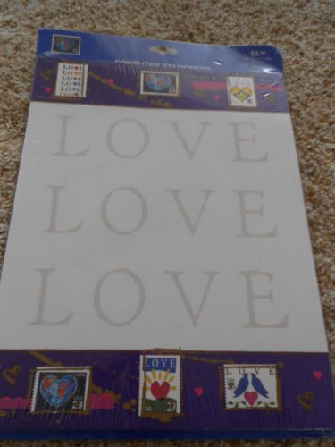 USPS LOVE STAMP COMPUTER STATIONERY PAPER NIP 1999