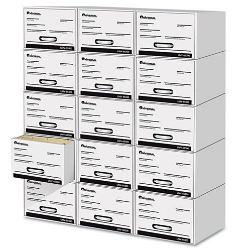 Universal Onea,, Heavy-Duty Storage Box Drawer, Letter, 14 X 25 1/2 X 11 1/2, Wh