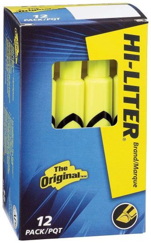 Desk style hi liter florescent yellow 12 pack original highlighter 24000 for sale