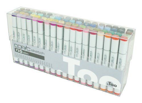 Copic Marker 72-Piece Sketch Set A