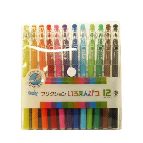 F/S NEW Pilot Friction Ballpoint Pen 12 Colors Set 0.7mm Japan Import 0714 w