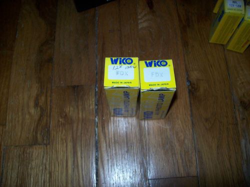 2 NOS WIKO FDX AV/PHOTO LAMP/BULB 150W 12V